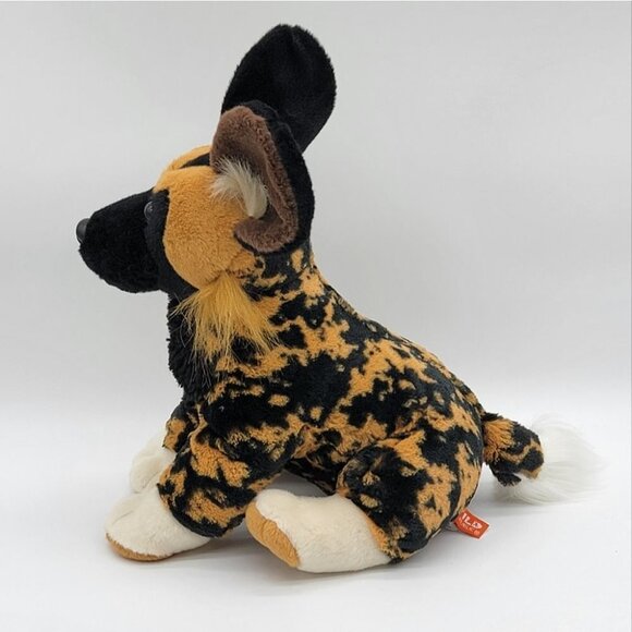 African Wild Dog Plush Calico Hyena Stuffed Animal Wild Republic Soft Faux Fur - Picture 5 of 13